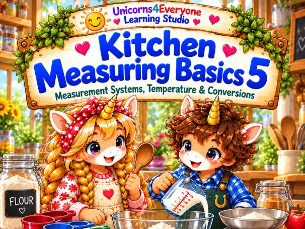 Kitchen Measuring Basics 5 Metric US Customary Measurement Kitchen Math Life Skills PDF