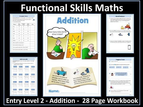 Addition - Functional Skills Maths - Entry Level 2