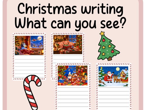 Christmas- What can you see?- Describe the picture- continuous provision