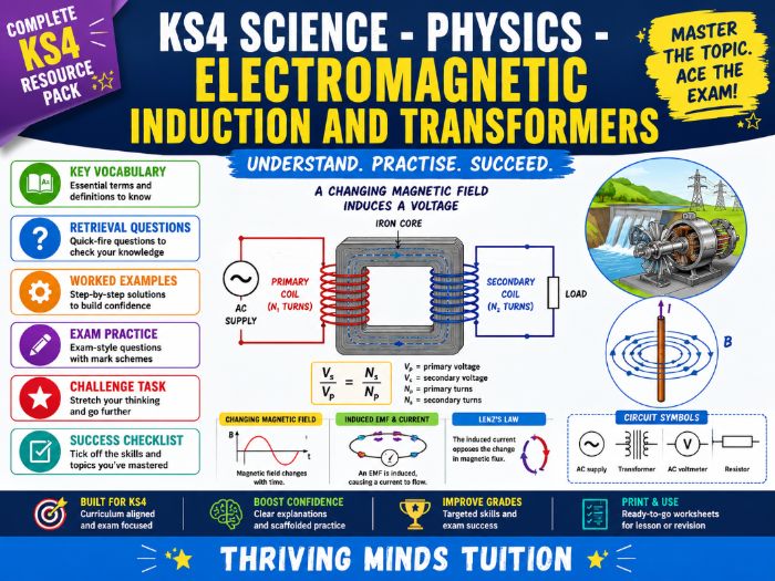 KS4 Science - Physics - Electromagnetic Induction and Transformers