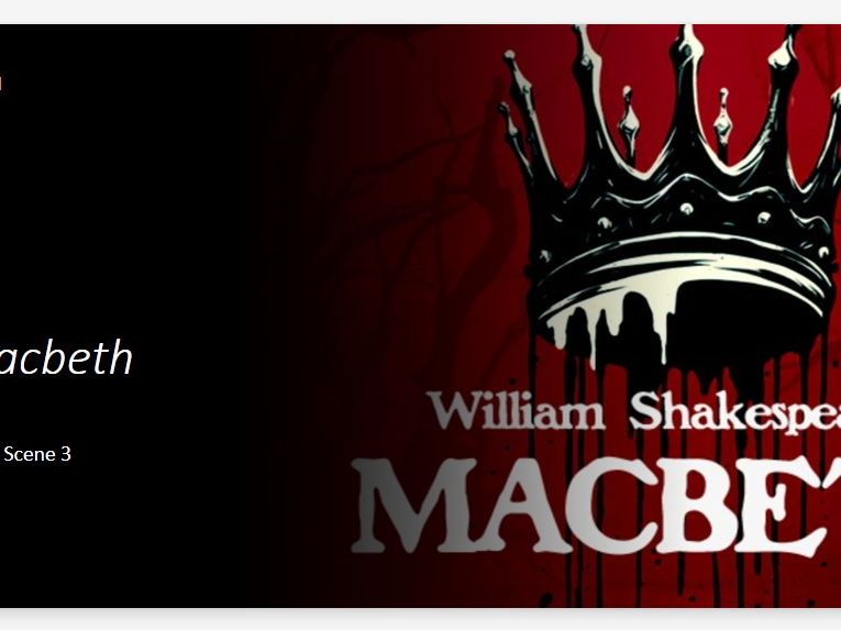 A Lesson on Macbeth Act 3 Scene 3
