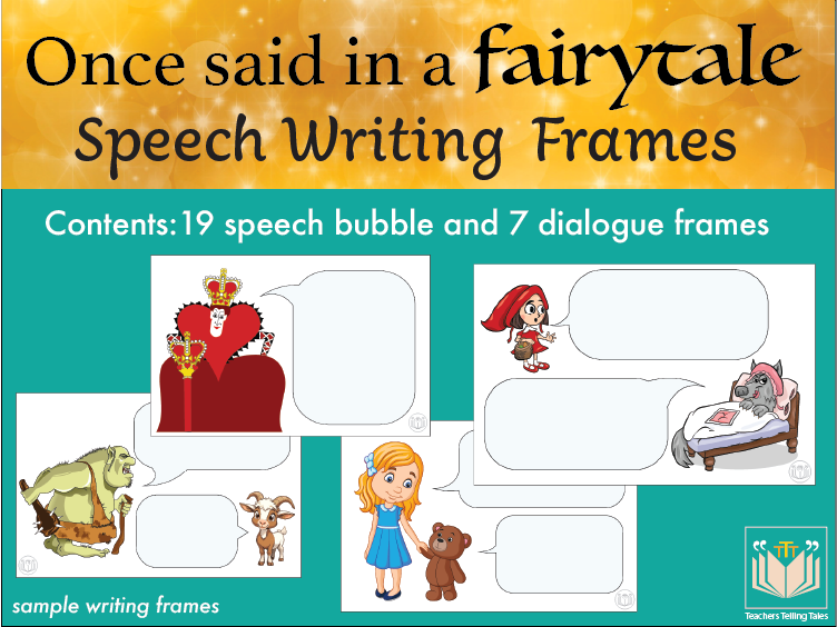 Once said in a Fairytale writing frames
