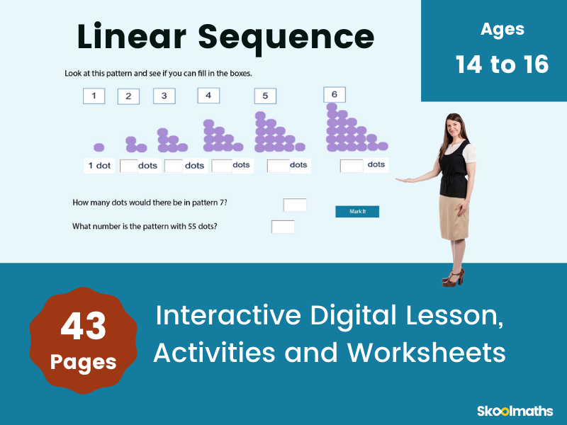 Linear Sequence - GCSE Digital Maths Lesson | Teaching Resources
