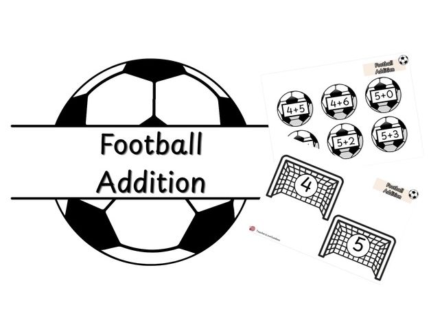 Football Addition to Ten (Not crossing the tens boundary)
