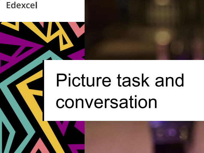 New GCSE French - Picture task and conversation (Edexcel)(2024 spec)