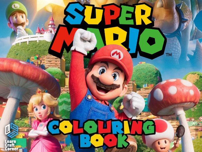 Mario-Inspired Colouring Book | 51 Printable Colouring Pages