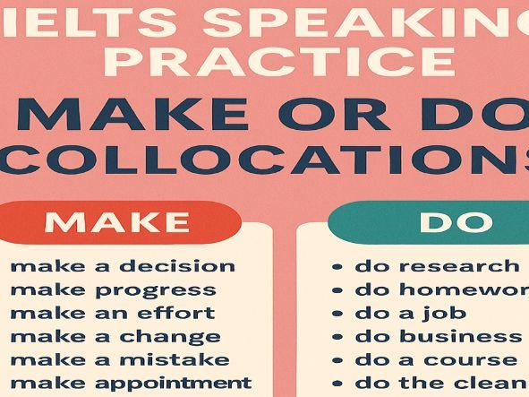 IELTS SPEAKING PRACTICE : MAKE OR DO COLLOCATIONS