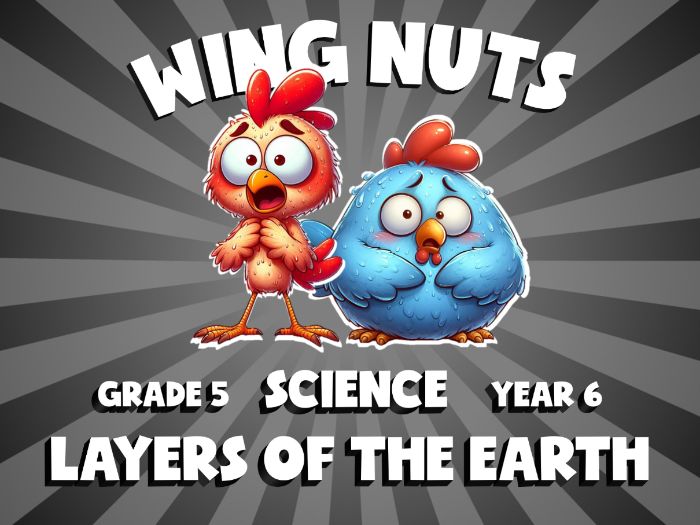 Layers of the Earth WING NUTS Science Game | No-Prep Year 6 Review Activity