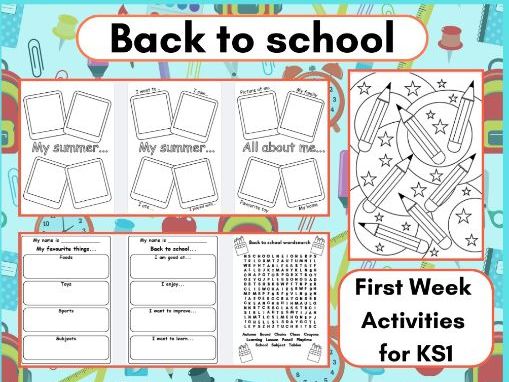 Back To School Activity Sheets