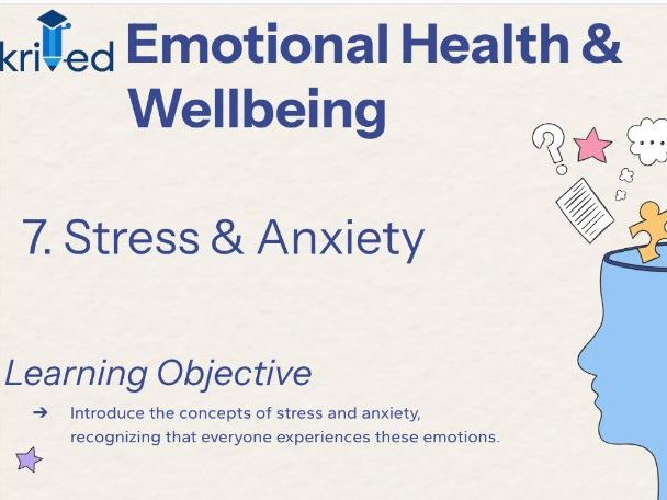 Understanding Stress and Anxiety – Year 7 PSHE Lesson