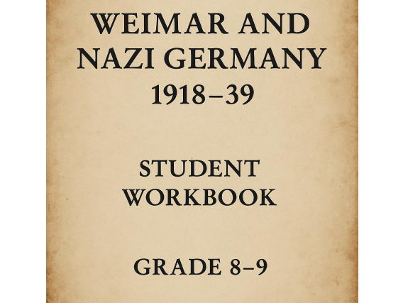 Differentiated Revision and Workbook Grade 8-9: Weimar And Nazi Germany Section 1