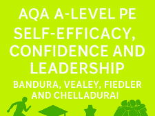 AQA A-Level PE | Self-Efficacy Confidence and Leadership | Bandura, Vealey, Fiedler and Chelladurai