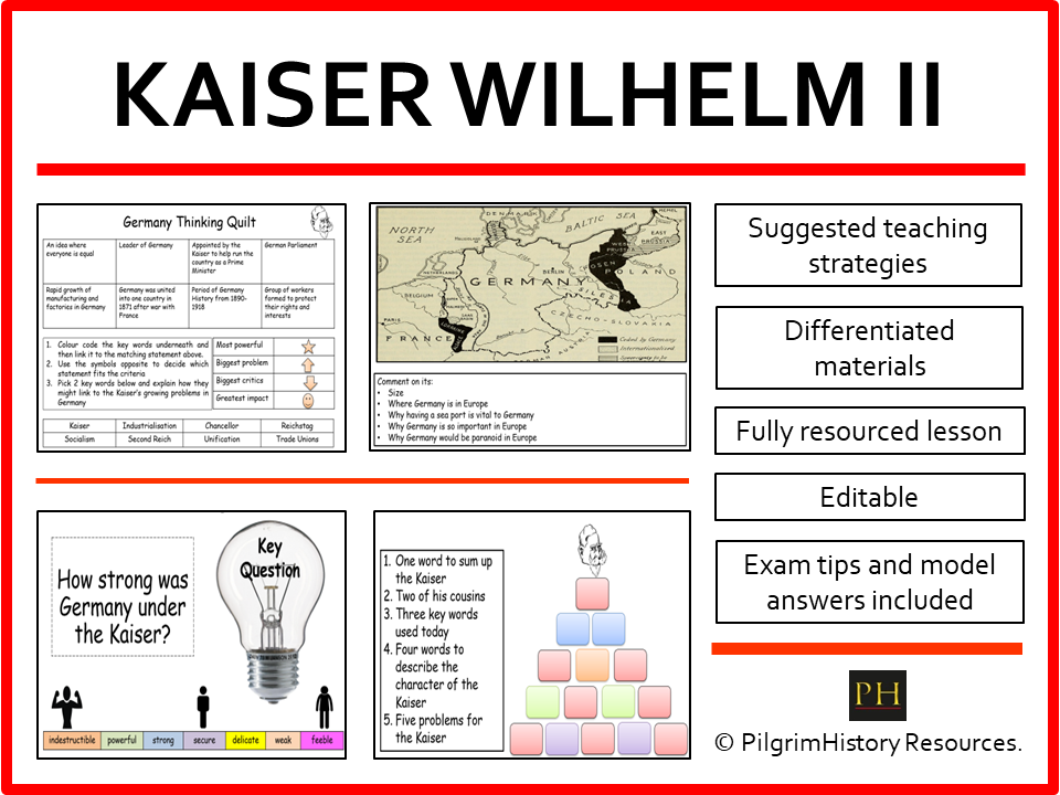 AQA GCSE Germany 1890–1945: Kaiser Wilhelm II - Introduction to Imperial Germany (FREE lesson)