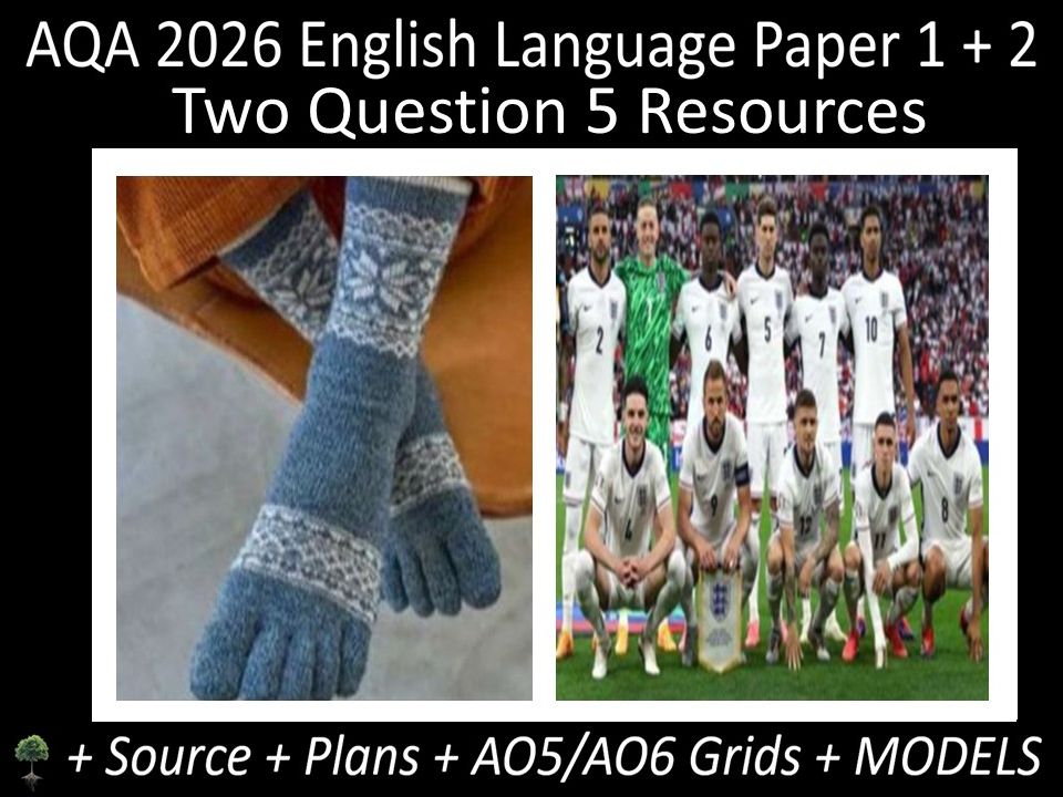 Two Question 5: AQA 2026 English Language Paper 1 + 2 | Resources