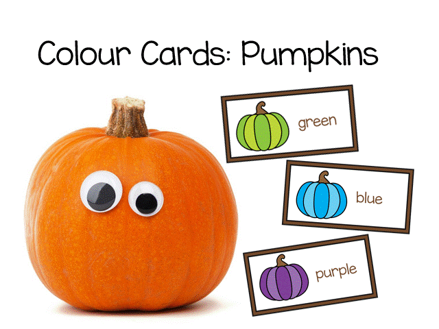 Pumpkin colour cards