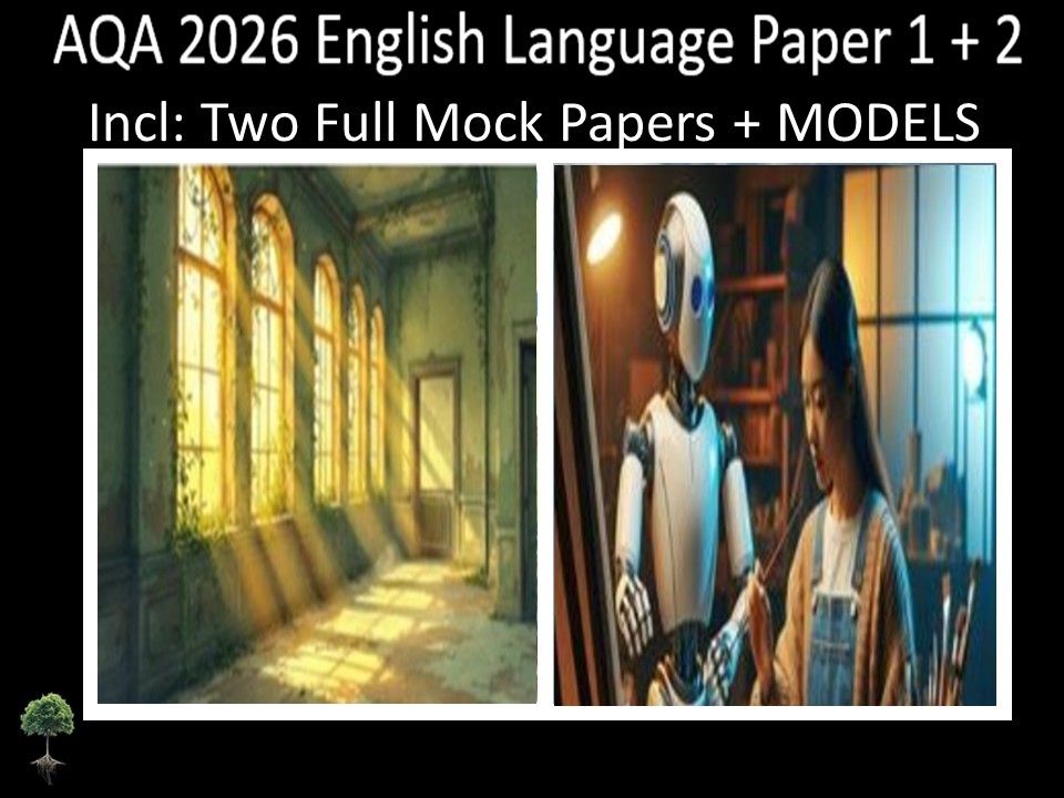 Two AQA 2026 English Language Paper 1 + 2 Mocks | MODELS