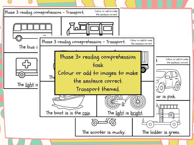 Phase 3 + reading comprehension - EYFS