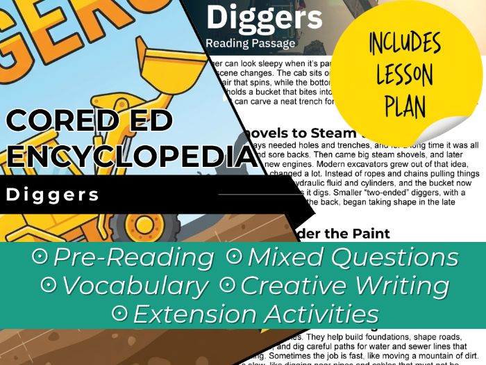 Diggers Reading Comprehension Passage - Cored Ed Encyclopedia