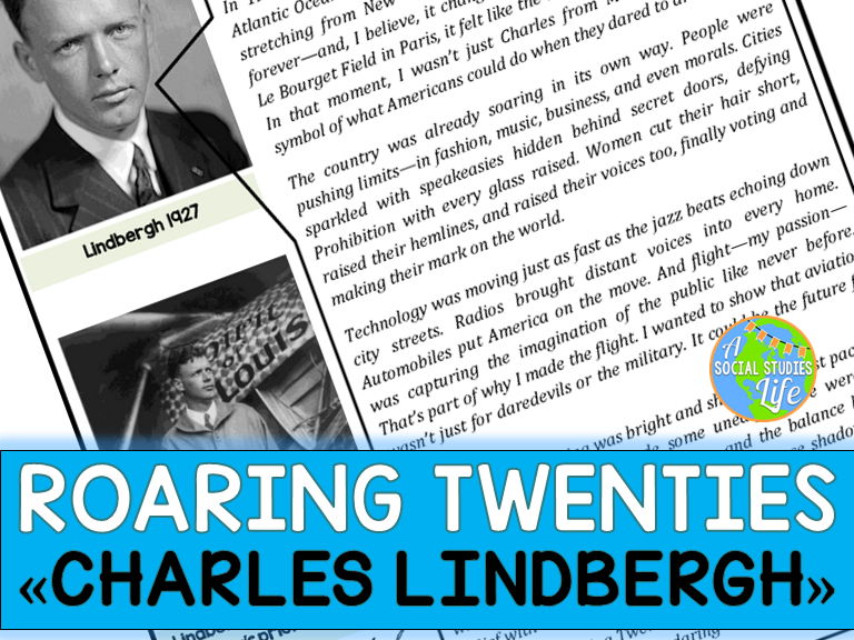 Charles Lindbergh on the Roaring Twenties POV