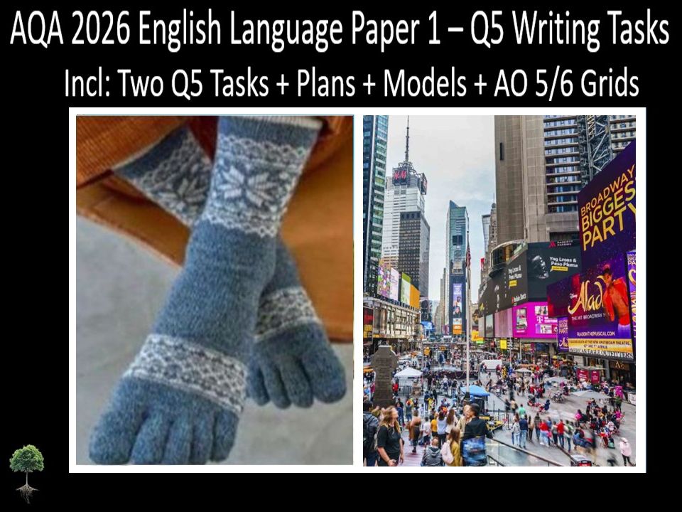 Two Question 5 - AQA 2026 GCSE English Language Paper 1 | Plans, AO Grids, Models