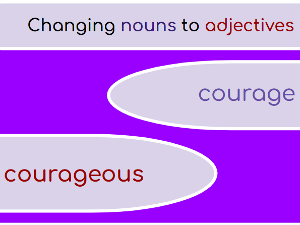 Spelling Transformation nouns and verbs