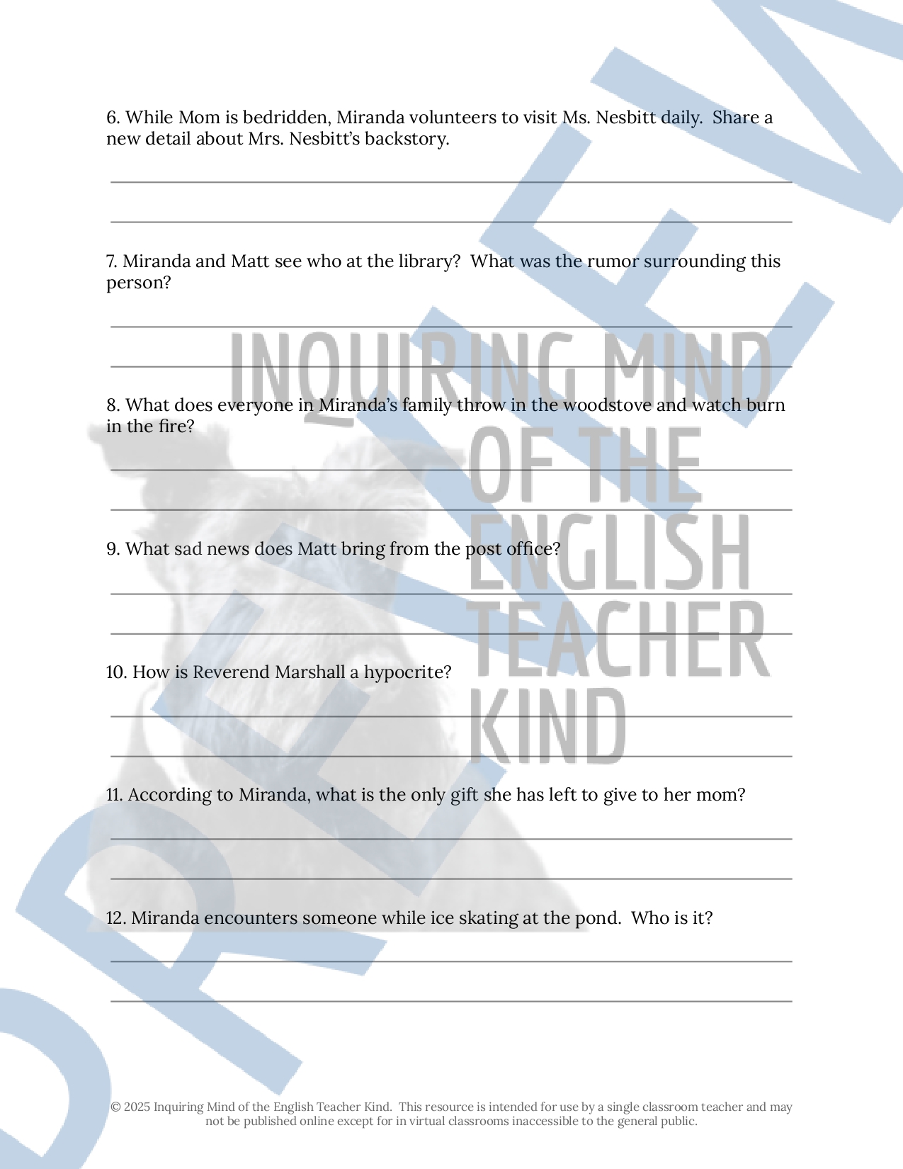 Life As We Knew It Chapters 11 through 14 Quiz and Answer Key ...