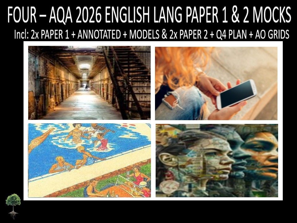 FOUR - AQA PAPER 1 & 2 | 2026 FULL MOCKS | ANNOTATED | Q4 PLAN | AO GRIDS | MODELS