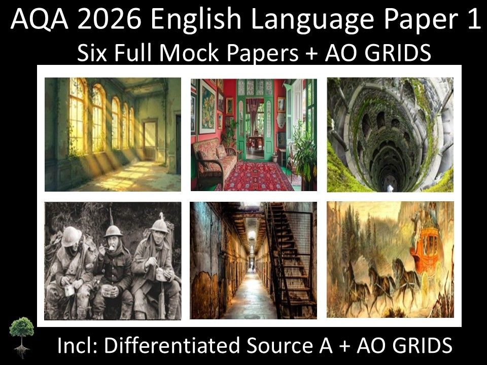 Six 2026 AQA English Language Paper 1 Mocks | AO GRIDS