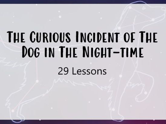 The Curious Incident of The Dog In The Nighttime Scheme of Work