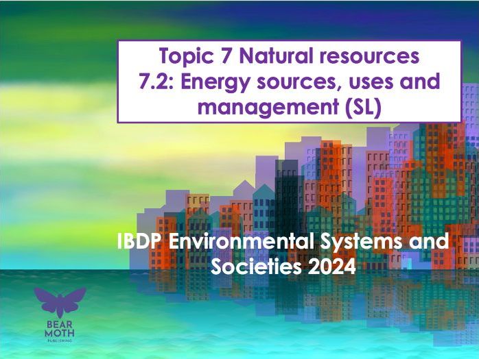 ESS Natural Resources Unit – Subtopic 7.2 (SL) Energy sources, uses and management – New Syllabus