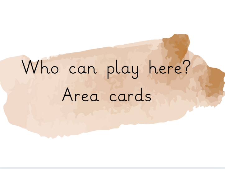 Who can play here? area cards