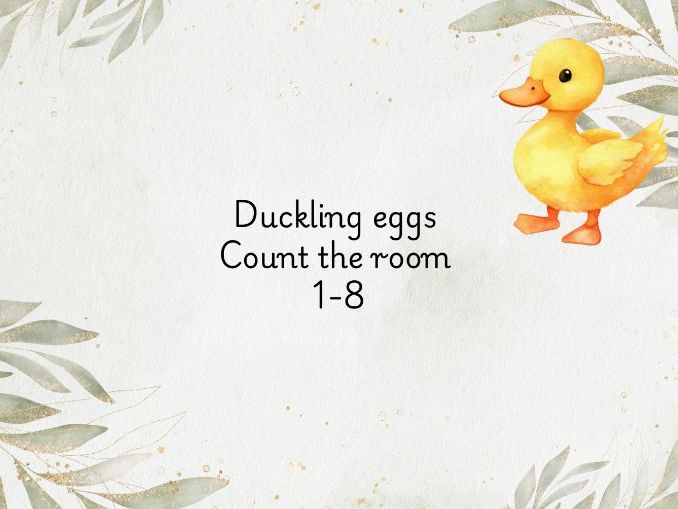 Count the room - duck eggs