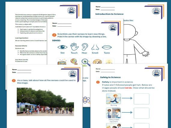 Introduction to science- Kindergarten