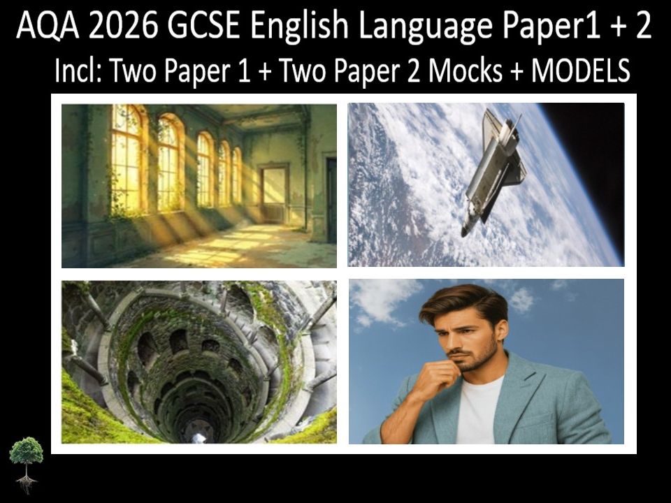 Four AQA 2026 GCSE English Language Paper 1 + 2 Mocks | Models
