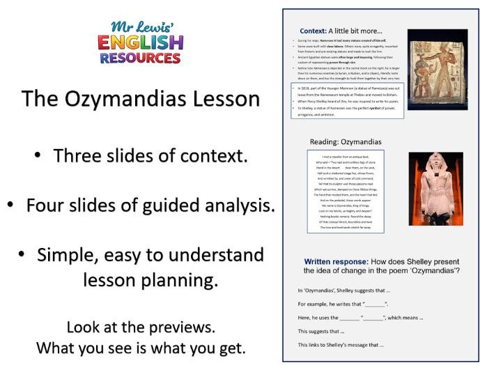 Power and Conflict Lesson - Ozymandias