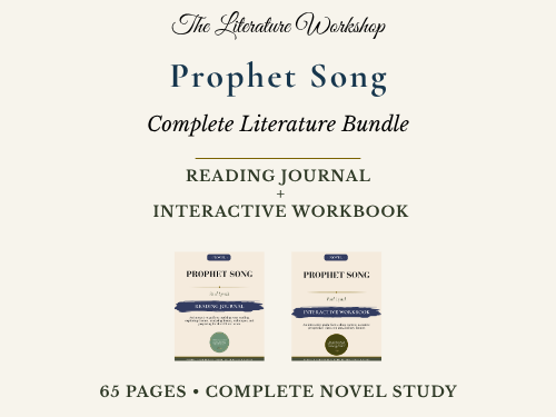 Prophet Song Literature Study Bundle | Reading Journal & Interactive Workbook | Lynch