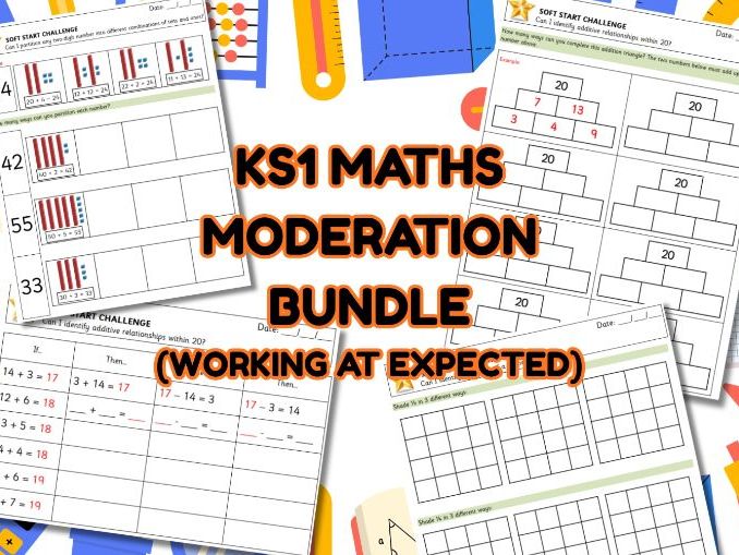 KS1 MATHS ACTIVITY/MODERATION BUNDLE (EX)