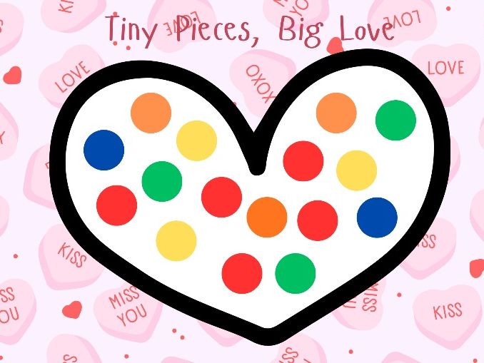 Valentine’s Heart Colour Matching with Loose Parts
