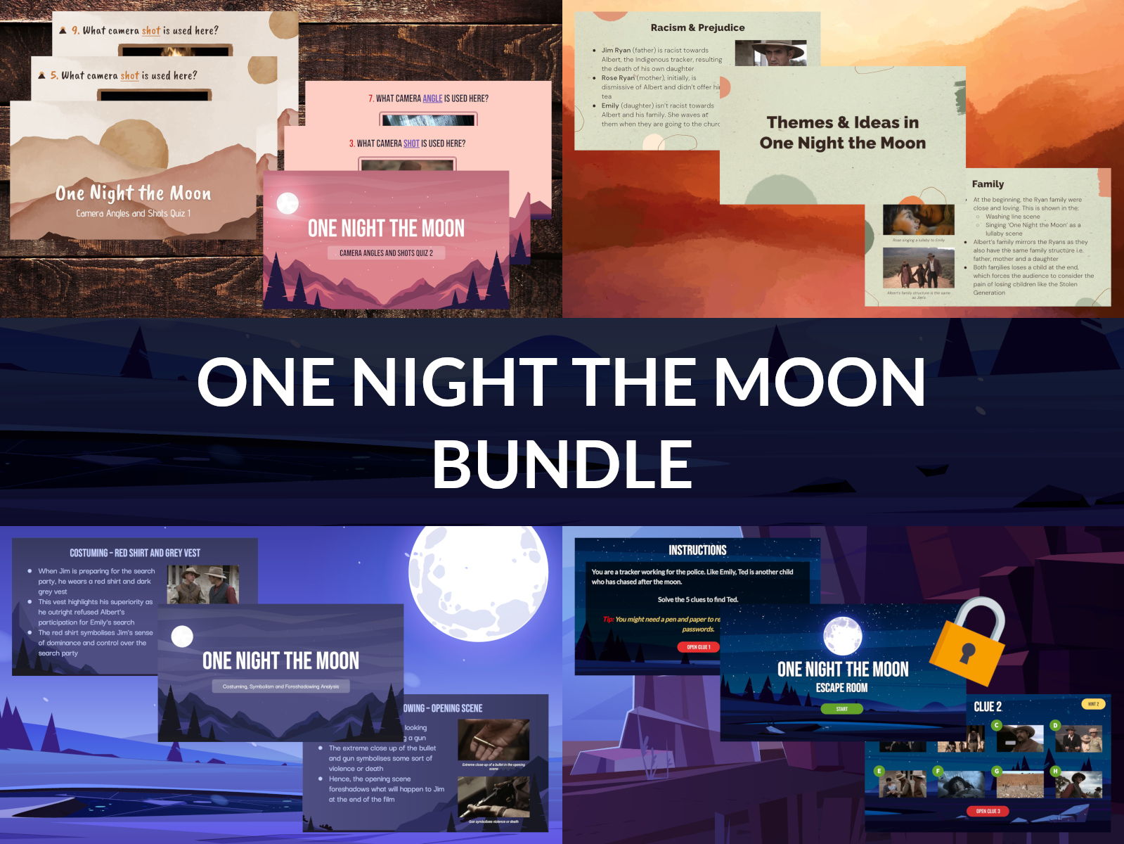 One Night the Moon Resources BUNDLE