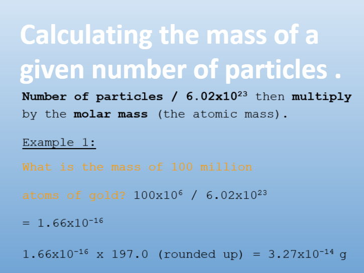 Full Lessons and Extra Questions: AS Chemistry Formulae, Equations, and Amounts of Substances