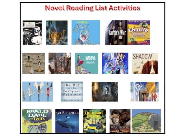 KS2 Novel Reading Activities