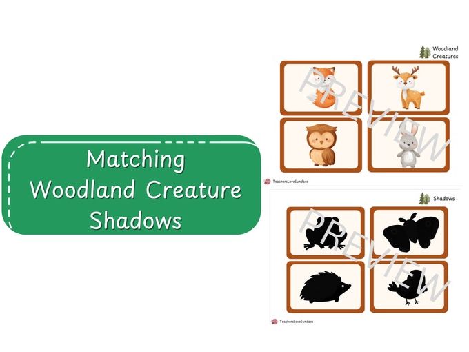 Matching Woodland Creature Shadows