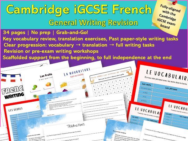 iGCSE Writing revision booklet