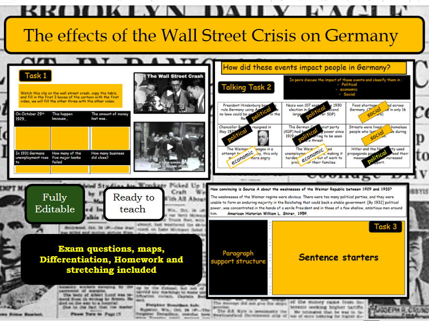 Germany and the Wall Street Crash