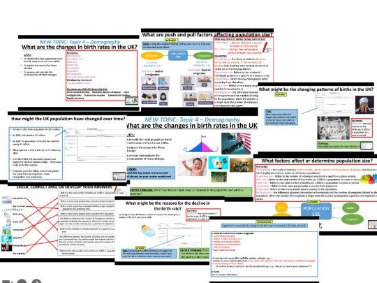 AQA A-level Sociology Families: Demography - Births
