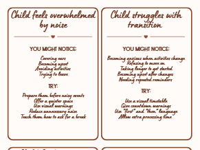 Practical Children's Support Strategy Cards