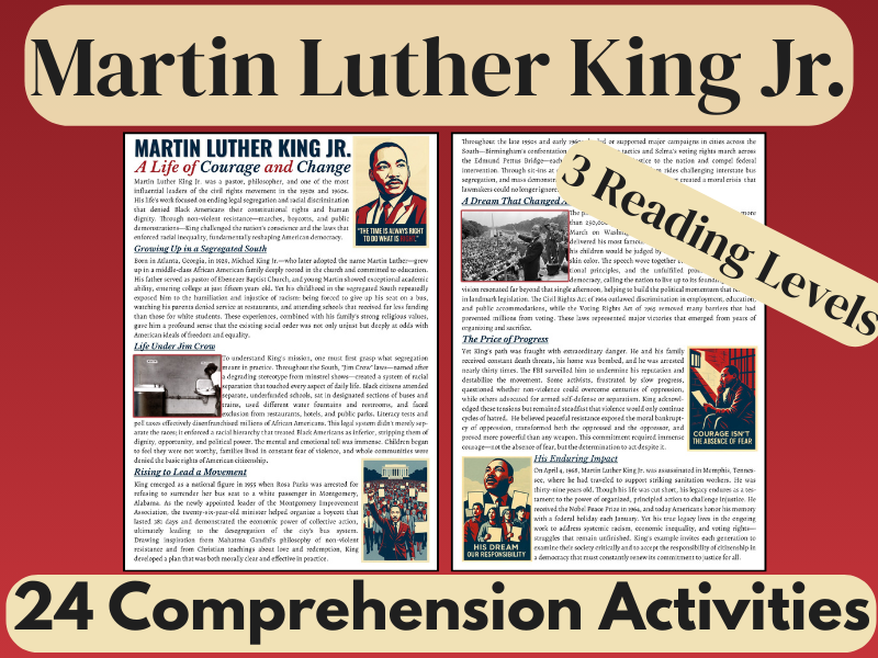 Martin Luther King Jr Biography Reading