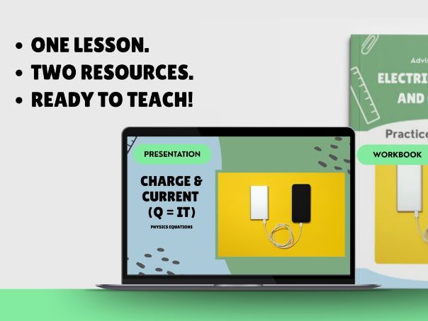 GCSE Physics: Electrical Charge and Current | Lesson Presentation + Calculations Workbook
