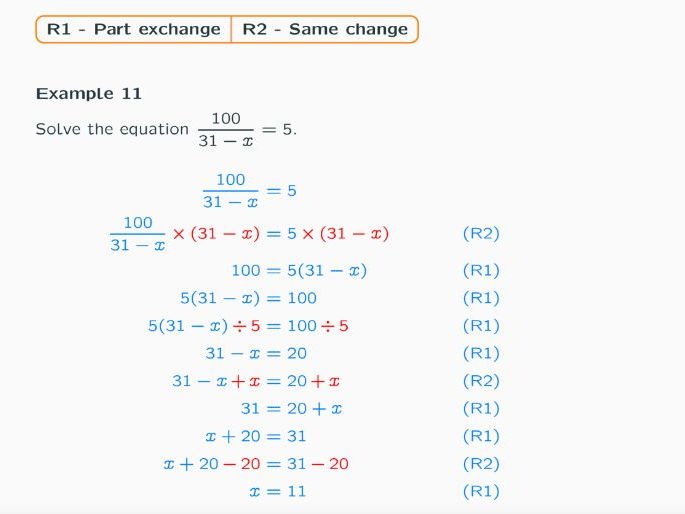 One Variable Equation / Linear Equation Lesson Ppt