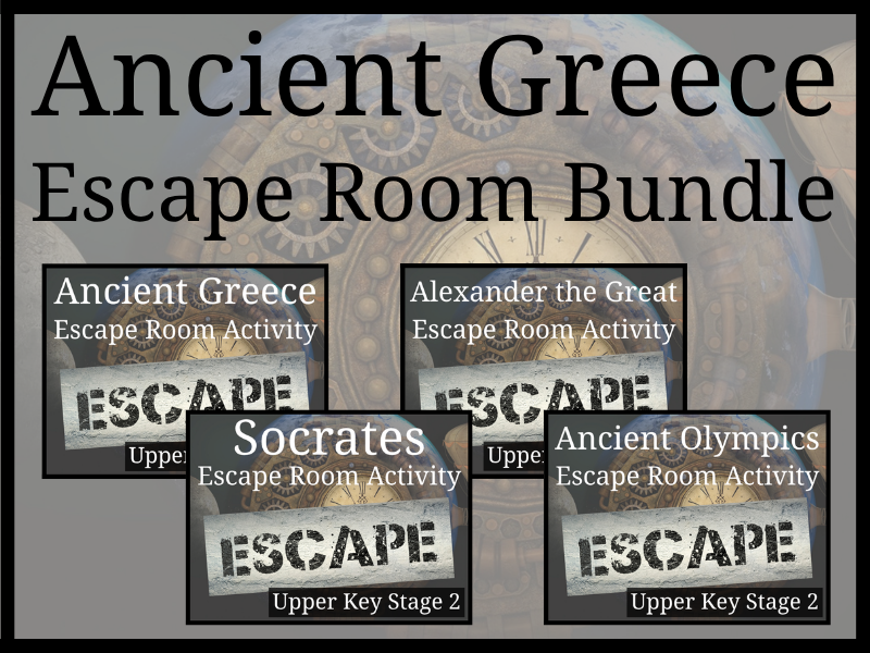 Ancient Greece Escape Room Activity Bundle | Year 5 or Year 6